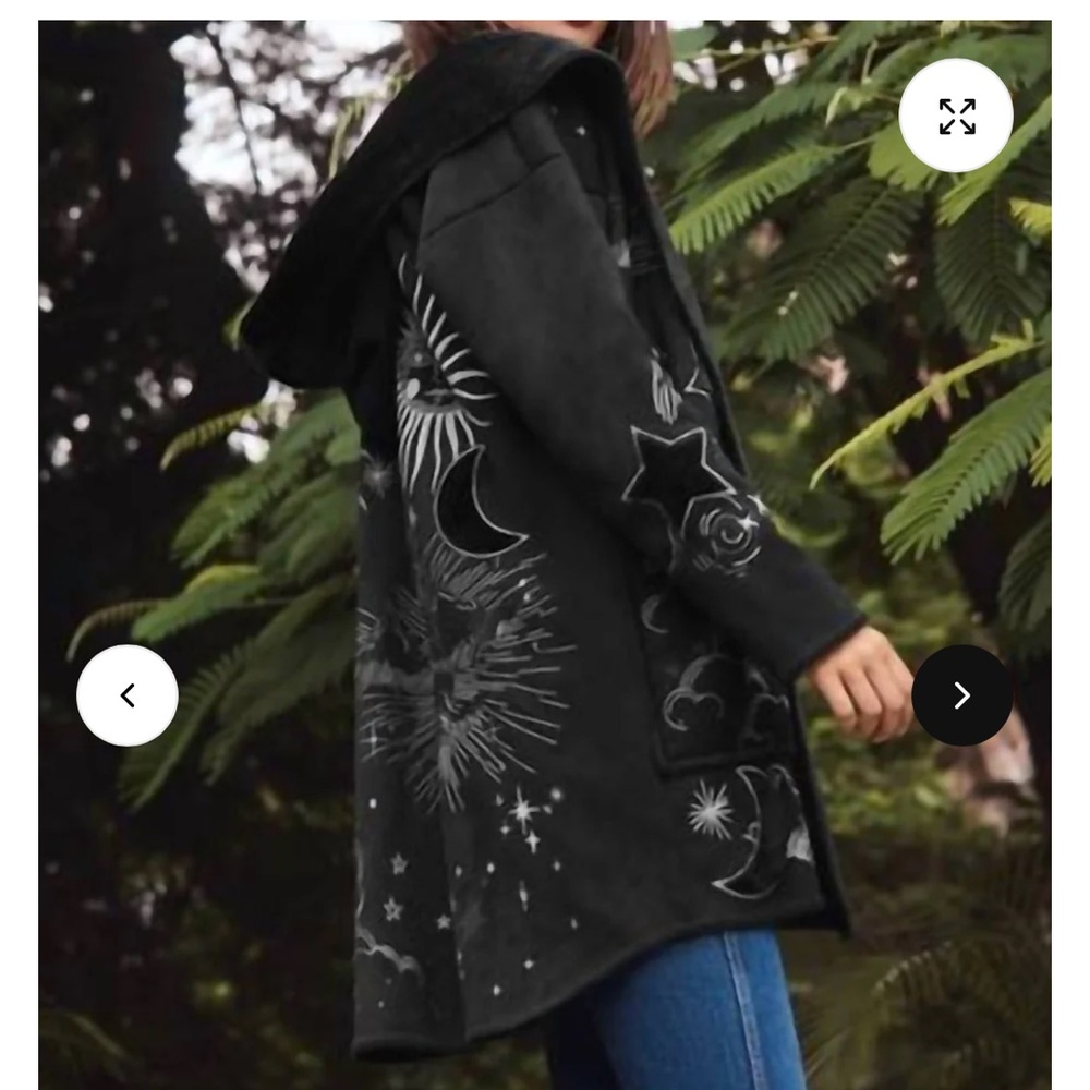 Biya by Johnny Was Chani Suede Back Faux Fur Coat XS
